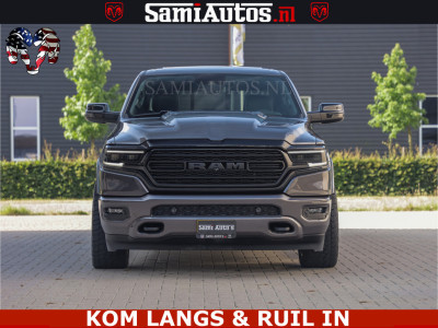 Dodge RAM LIMITED NIGHT 5.7 V8 402PK | HUD | 4PL WHEELS | LUCHTVERING |OPEN UILAAT KLEP | BOM VOL | GRANITE CRYSTAL | DC | CREW CAB | DUBBELE CABINE | 5 PERSOONS GRIJSKENTEKEN | EERSTE EIGENAAR | TOP STAAT 44000 KM | 12
