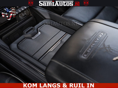 Dodge RAM LIMITED NIGHT 5.7 V8 402PK | HUD | 4PL WHEELS | LUCHTVERING |OPEN UILAAT KLEP | BOM VOL | GRANITE CRYSTAL | DC | CREW CAB | DUBBELE CABINE | 5 PERSOONS GRIJSKENTEKEN | EERSTE EIGENAAR | TOP STAAT 44000 KM | 17
