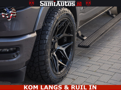 Dodge RAM LIMITED NIGHT 5.7 V8 402PK | HUD | 4PL WHEELS | LUCHTVERING |OPEN UILAAT KLEP | BOM VOL | GRANITE CRYSTAL | DC | CREW CAB | DUBBELE CABINE | 5 PERSOONS GRIJSKENTEKEN | EERSTE EIGENAAR | TOP STAAT 44000 KM | 5