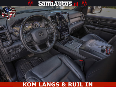 Dodge RAM LIMITED NIGHT 5.7 V8 402PK | HUD | 4PL WHEELS | LUCHTVERING |OPEN UILAAT KLEP | BOM VOL | GRANITE CRYSTAL | DC | CREW CAB | DUBBELE CABINE | 5 PERSOONS GRIJSKENTEKEN | EERSTE EIGENAAR | TOP STAAT 44000 KM | 6
