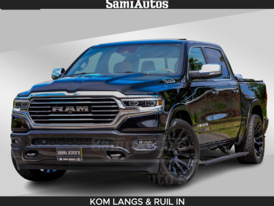 Dodge RAM LONGHORN BRUIN LEDER 5,7L V8 HEMI | VIRTUAL |  HEAD UP | PANODAK | LUCHTVERING | BOM VOL | DC |  402 PK | CREW CAB | DUBBELE CABINE | 4X4 | 5 PERSOONS | GRIJSKENTEKEN | LIMITED