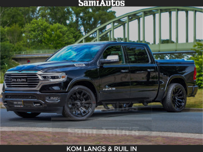 Dodge RAM LONGHORN BRUIN LEDER 5,7L V8 HEMI | VIRTUAL |  HEAD UP | PANODAK | LUCHTVERING | BOM VOL | DC |  402 PK | CREW CAB | DUBBELE CABINE | 4X4 | 5 PERSOONS | GRIJSKENTEKEN | LIMITED foto 2