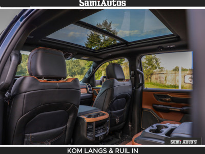 Dodge RAM LONGHORN BRUIN LEDER 5,7L V8 HEMI | VIRTUAL |  HEAD UP | PANODAK | LUCHTVERING | BOM VOL | DC |  402 PK | CREW CAB | DUBBELE CABINE | 4X4 | 5 PERSOONS | GRIJSKENTEKEN | LIMITED foto 21