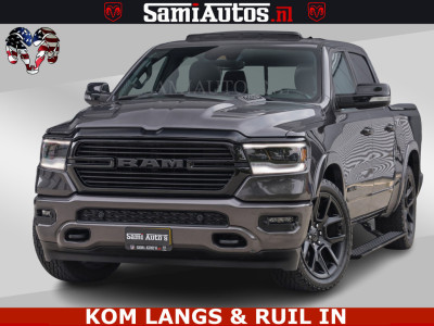 Dodge RAM SPORT LARAMIE 5.7 V8 HEMI | LUCHTVERING | 2023 | PANODAK | GROOTSCHERM | DC | TOP KLEUR GRANITE | CREW CAB | DUBBELE CABINE | 5 PERSOONS |