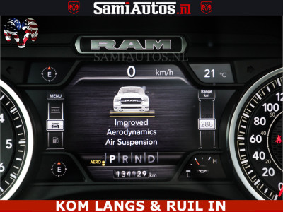 Dodge RAM SPORT LARAMIE 5.7 V8 HEMI | LUCHTVERING | 2023 | PANODAK | GROOTSCHERM | DC | TOP KLEUR GRANITE | CREW CAB | DUBBELE CABINE | 5 PERSOONS | 19
