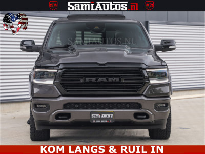 Dodge RAM SPORT LARAMIE 5.7 V8 HEMI | LUCHTVERING | 2023 | PANODAK | GROOTSCHERM | DC | TOP KLEUR GRANITE | CREW CAB | DUBBELE CABINE | 5 PERSOONS | 2