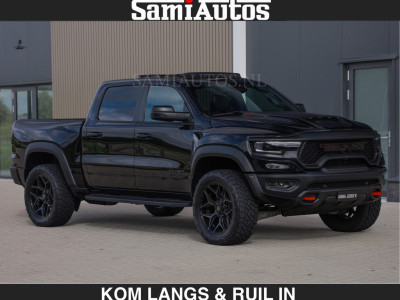 Dodge RAM TRX HELLCAT | 6.2 V8 712PK SUPERCHARGER | EUR 129.50 excl | RODE STIKSELS | FULLY LOADED | CARBON | CREW CAB | DUBBELE CABINE | 5 PERSOONS | De specialist in Amerikaanse pickâups in Nederland en Europa. foto 13