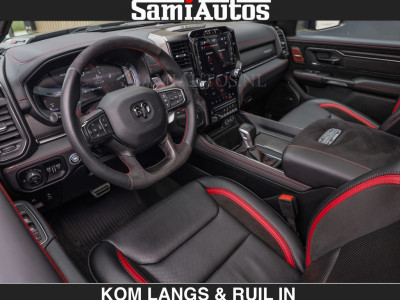Dodge RAM TRX HELLCAT | 6.2 V8 712PK SUPERCHARGER | RODE STIKSELS | FULLY LOADED | CARBON | CREW CAB | DUBBELE CABINE | 5 PERSOONS | De specialist in Amerikaanse pickâups in Nederland en Europa. foto 3