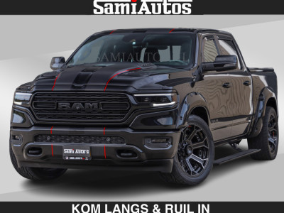Dodge RAM WIDE BODY | LIMITED | 5.7 V8 | 59950,- excl | STRIPING | TRAIN HORN | CUTOUT | BOM VOL | DC | CREW CAB 5 PERSOONS | DUBBLE CABINE | BEAST | EERSTE EIGENAAR |