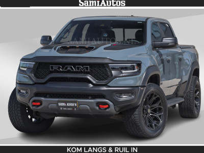 Dodge Ram TRX 6.2 V8 HELLCAT | ANVIL SPECIAL ORIGINAL COLOR | CARBON | RODE STIKSELS | BOM VOL | CREW CAB DUBBELE CABINE | 5 PERSOONS |