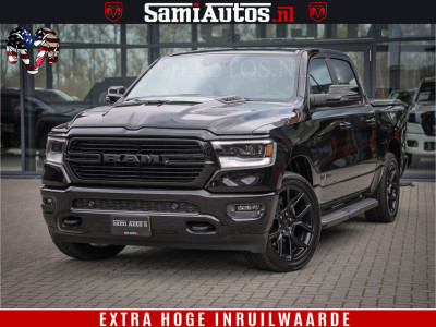 Dodge Ram 1500 BLACK EDITION | 4X4 5.7 V8 | PRINS LPG | CAMERA | APPLE CARPLAY | 3500KG | 22INCH NIGHT | FULL LED | ADAPTIVE CRUISE | MEMORY SEATS | LEDER | DUBBELE CABINE | CREWCAB