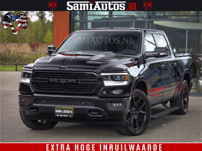 Dodge Ram 1500 BLACK EDITION | 4X4 5.7 V8 | PRINS LPG | CAMERA | APPLE CARPLAY | 3500KG | 22INCH NIGHT | FULL LED | ADAPTIVE CRUISE | MEMORY SEATS | LEDER | DUBBELE CABINE | CREWCAB