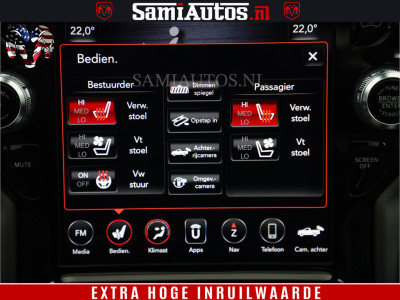 Dodge Ram 1500 BLACK EDITION | 4X4 5.7 V8 | PRINS LPG | CAMERA | APPLE CARPLAY | 3500KG | 22INCH NIGHT | FULL LED | ADAPTIVE CRUISE | MEMORY SEATS | LEDER | DUBBELE CABINE | CREWCAB foto 13