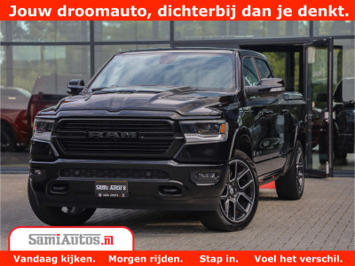Dodge Ram 1500 LARAMIE | 5.7 V8 | 46.000KM! | PANORAMA | NIGHT EDITION | CRUISE | 200L LPG | HARMAN/KARDON | CAMERA | STOEL VENTILATIE/VERWAMING | CREWCAB | 4X4 | AUTO TREEPLANK | 3500KG |