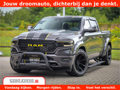 Dodge Ram 1500 LIMITED CUSTOM | FULL OPTION | LUCHT REMSYSTEEM | LUCHT VERING | 360 CAM | 200L LPG | PANORAMA | 4X4 V8 5.7 | 3500KG | MEMORY | WIDE BODYKIT | AMBILIGHT | MICKEY THOMPSON BANDEN |