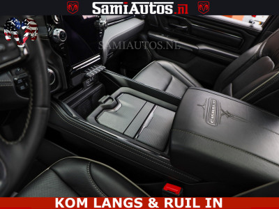Dodge Ram 1500 LIMITED NIGHT | BOM VOL | HUD | MWK | LUCHTVERING | PANODAK | 5.7 V8 HEMI 402PK | DC | DUBBELE CABINE | 5 PERSOONS | GRIJSKENTEKEN PICK UP | | De specialist in Amerikaanse pickâups in Nederland en Europa. foto 10