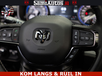 Dodge Ram 1500 LIMITED NIGHT | BOM VOL | HUD | MWK | LUCHTVERING | PANODAK | 5.7 V8 HEMI 402PK | DC | DUBBELE CABINE | 5 PERSOONS | GRIJSKENTEKEN PICK UP | | De specialist in Amerikaanse pickâups in Nederland en Europa. foto 16