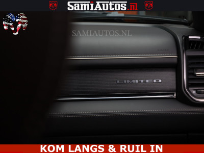 Dodge Ram 1500 LIMITED NIGHT | BOM VOL | HUD | MWK | LUCHTVERING | PANODAK | 5.7 V8 HEMI 402PK | DC | DUBBELE CABINE | 5 PERSOONS | GRIJSKENTEKEN PICK UP | | De specialist in Amerikaanse pickâups in Nederland en Europa. foto 6