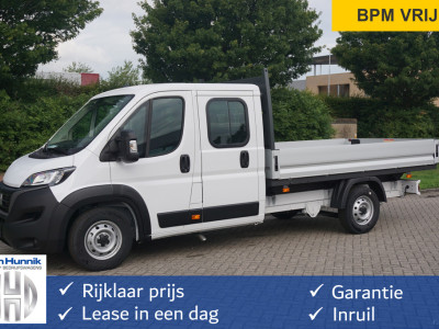 Fiat Ducato 35 DOKA 140PK L3 Open Laadbak BPM VRIJ Apple CP/Android A, Cruise, Climate Trekhaak!! NR. ZD02*