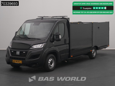 Fiat Ducato 140pk 457cm XL Automaat Lier Open Box Scooter / Fietstransport Laadbrug Pickup Airco Camera Euro6 Transport Airco Cruise control