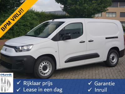 Fiat E-Doblò L2 50 kWh Plus BPM VRIJ Climate, Navi, Camera, Betimmering, 2x Schuifdeur!! NR. J140*