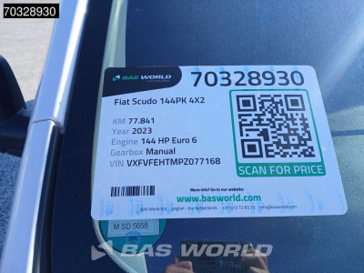 Fiat Scudo 144PK L2H1 Klima Tempomat Parkensensoren Euro6 L2 Airco Cruise control foto 13