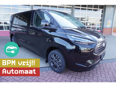 Ford E-Transit Cust. 320 L2H1 Limited 71 kWh 160KW/180PK Dubbelcab. Automaat nr. V087 | Airco | Adap.Cruise | Navi | 360 Camera | Schuifdeur L+R