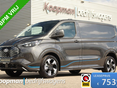 Ford E-Transit Custom 320 L1H1 Sport | 71kWh | 160kW/218pk | Trekgewicht 2300kg | Stoel+Stuurverw. | Camera | Carplay/Android | Lease 753,- p/m