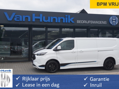 Ford E-Transit Custom 340L 218PK 71KWH Sport AUT Apple CP/Android A, Cam, 17 LM, 2x Schuifdeur!! NR. 652