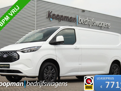 Ford E-Transit Custom 340 L2H1 Limited | 71 kWh | 160kW/218pk | Driver Assist | Adap. Cruise | Camera | Carplay/Android | Lease 771,- p/m