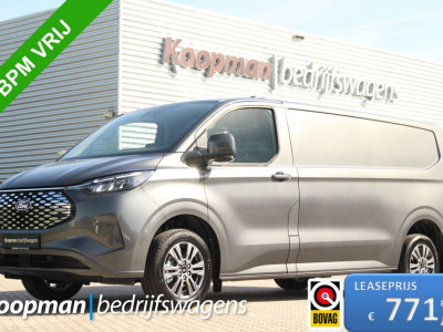 Ford E-Transit Custom 340 L2H1 Limited | 71 kWh | 160kW/218pk | Driver Assist | Adap. Cruise | Camera | Carplay/Android | Lease 771,- p/m