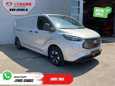 Ford E-Transit Custom L2 65 kWh 330 km WLTP Garantie t/m 05-29/ LED/ Snellader/ Standkachel/ Stoelverw./ Stuurverw./ Carplay/ Camera/ PDC/ Climate/ Cruise