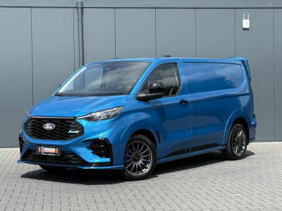 Ford E-Transit Custom MS-RT 285 PK FULL ELECTRIC SPORT / L1H1 / DIGITAL AQUA BLUE METALLIC / REAR VIEUW / B&O SOUND SYSTEM / 19 INCH / LED / CAMERA foto 2