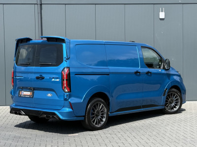 Ford E-Transit Custom MS-RT 285 PK FULL ELECTRIC SPORT / L1H1 / DIGITAL AQUA BLUE METALLIC / REAR VIEUW / B&O SOUND SYSTEM / 19 INCH / LED / CAMERA foto 3