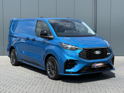 Ford E-Transit Custom MS-RT 285 PK FULL ELECTRIC SPORT / L1H1 / DIGITAL AQUA BLUE METALLIC / REAR VIEUW / B&O SOUND SYSTEM / 19 INCH / LED / CAMERA foto 4