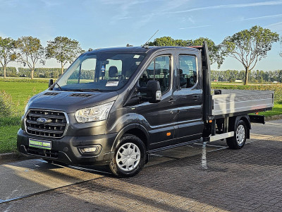 Ford TRANSIT 2.0 Dubbele Cabine Open-Laadbak XL Navi 1e Eigenaar Trekhaak Euro6 130Pk foto 2