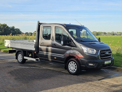 Ford TRANSIT 2.0 Dubbele Cabine Open-Laadbak XL Navi 1e Eigenaar Trekhaak Euro6 130Pk foto 5