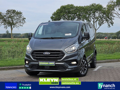 Ford TRANSIT CUSTOM 2.0 L1H1 SPORT Dubbele Cabine 185Pk Automaat 2xSchuifdeur Lm-Velgen !