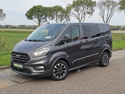 Ford TRANSIT CUSTOM 2.0 L1H1 SPORT Dubbele Cabine 185Pk Automaat 2xSchuifdeur Lm-Velgen ! foto 2