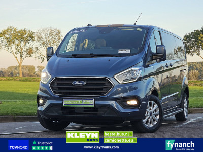 Ford TRANSIT CUSTOM 2.0 L2 DC ac automaat EURO6 dubbele schuifdeur carplay trekhaak treeplanken LM velgen