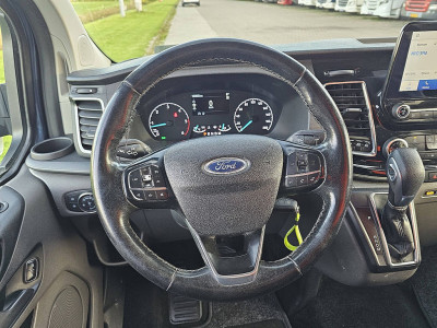 Ford TRANSIT CUSTOM 2.0 L2 DC ac automaat EURO6 dubbele schuifdeur carplay trekhaak treeplanken LM velgen foto 10