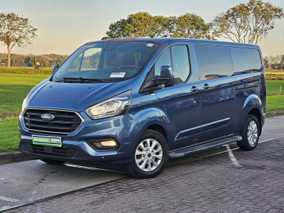 Ford TRANSIT CUSTOM 2.0 L2 DC ac automaat EURO6 dubbele schuifdeur carplay trekhaak treeplanken LM velgen foto 2