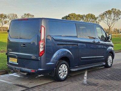 Ford TRANSIT CUSTOM 2.0 L2 DC ac automaat EURO6 dubbele schuifdeur carplay trekhaak treeplanken LM velgen foto 3