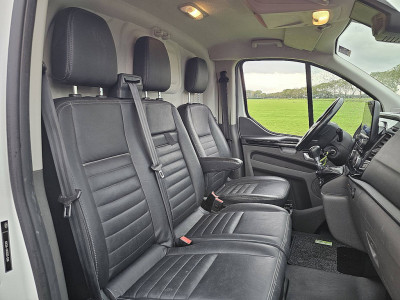 Ford TRANSIT CUSTOM 2.0 L2 TRAIL NAP Euro6 3-ZIts/Leer Lm-Velgen Raptor-Grille Trekhaak Onderhoudshistorie! foto 7