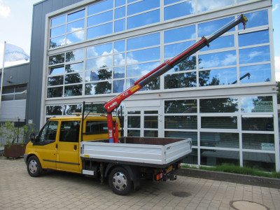 Ford Transit 100 T330M 2.4 TDCI DOKA + Maxilift Kraan Crane ENGINE BROKEN foto 3