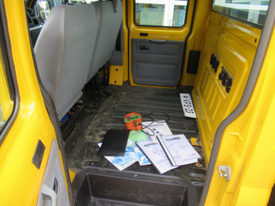 Ford Transit 100 T330M 2.4 TDCI DOKA + Maxilift Kraan Crane ENGINE BROKEN foto 9