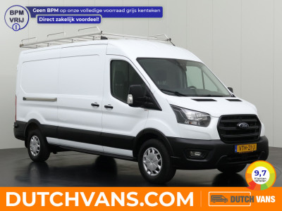 Ford Transit 2.0TDCI 130PK L3H2 | Imperiaal | Trekhaak | Airco | Cruise | 3-Zits | Betimmering