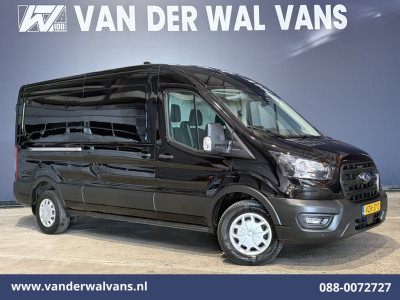 Ford Transit 2.0 TDCI 130pk L3H2 Euro6 Airco | Apple Carplay | Adaptieve Cruisecontrol | 2500kg Trekhaak Android Auto, Verwarmde Voorruit, Parkeersensoren, Bijrijdersbank