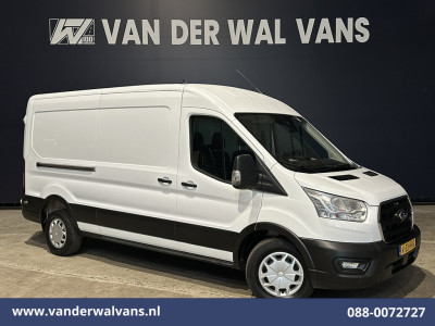 Ford Transit 2.0 TDCI 131pk L3H2 Euro6   Airco | Camera | Navigatie | Apple Carplay | LED | Cruisecontrol Parkeersensoren, Stoelverwarming, Verwarmde voorruit, Bijrijdersbank, 2500kg trekvermogen