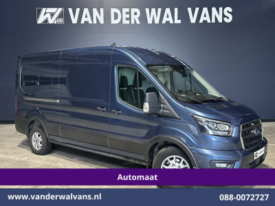 Ford Transit 2.0 TDCI 185pk Automaat L3H2 Euro6 Airco | Camera | Navigatie | Xenon | Cruisecontrol, Trekhaak, Verwarmde Voorruit, LM Velgen, Parkeersensoren, Bijrijdersbank
